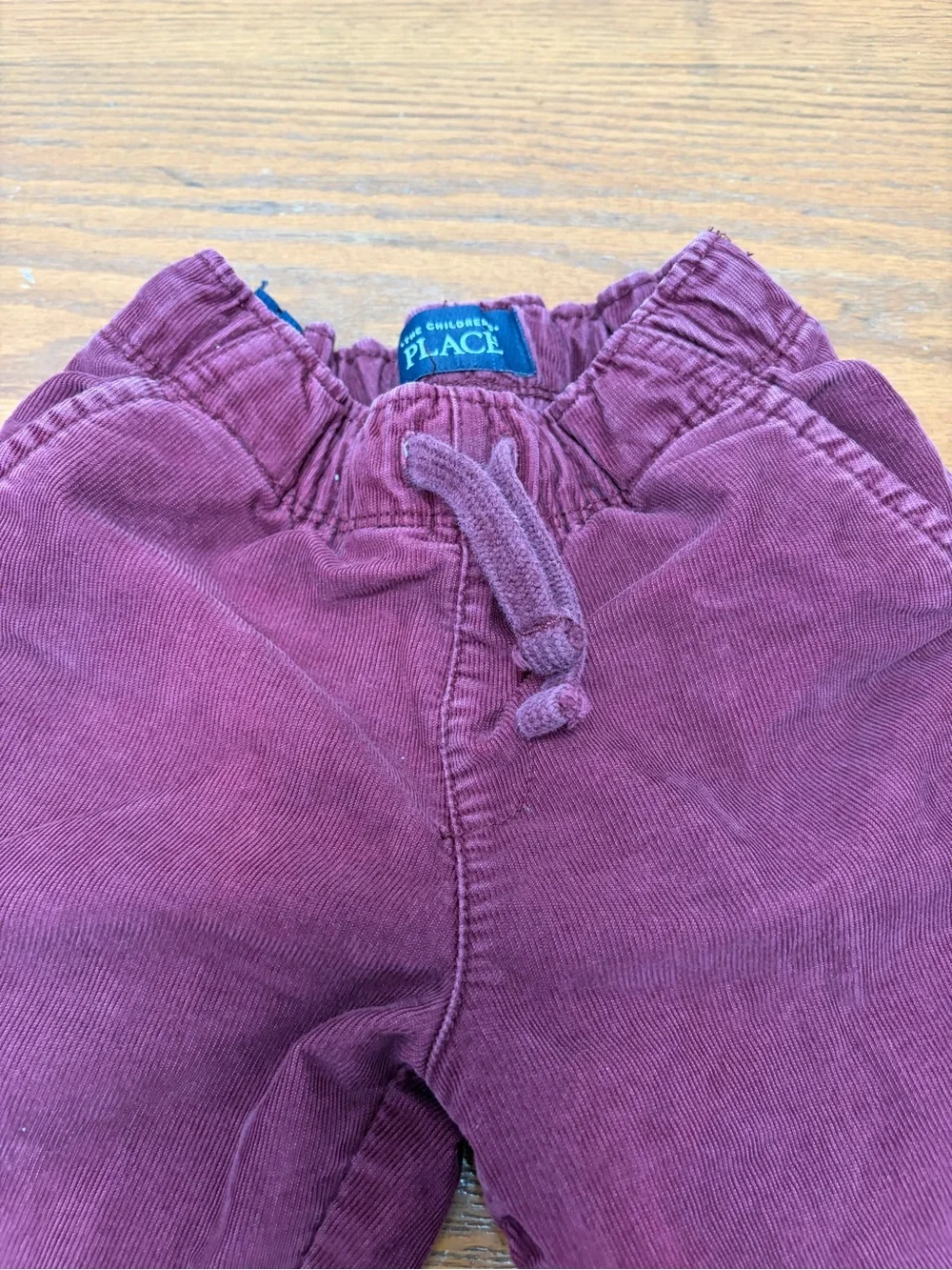 The Children's Place Burgundy Corduroy Lined Boy Joggers - 2T